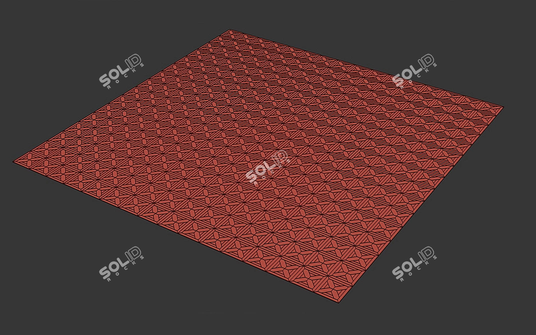 Wooden Floor Model - Modular 3D Design 3D model image 1