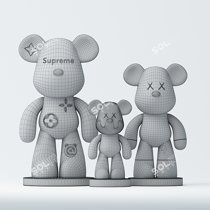 Title: Break Bear 3D Model Pack 3D model image 2