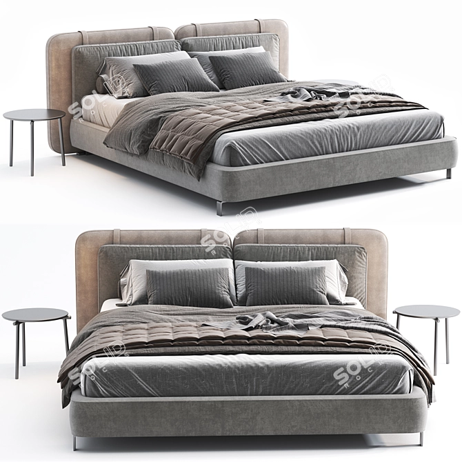 Minotti Tatlin Flat Bed 3D 3D model image 1