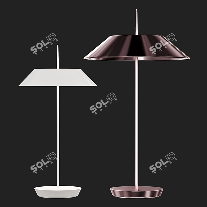 Elegant Mayfair Mini Table Lamp 3D model image 5