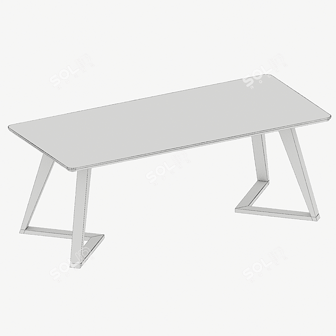 Modern Dining Table - Roob Look 3D model image 3