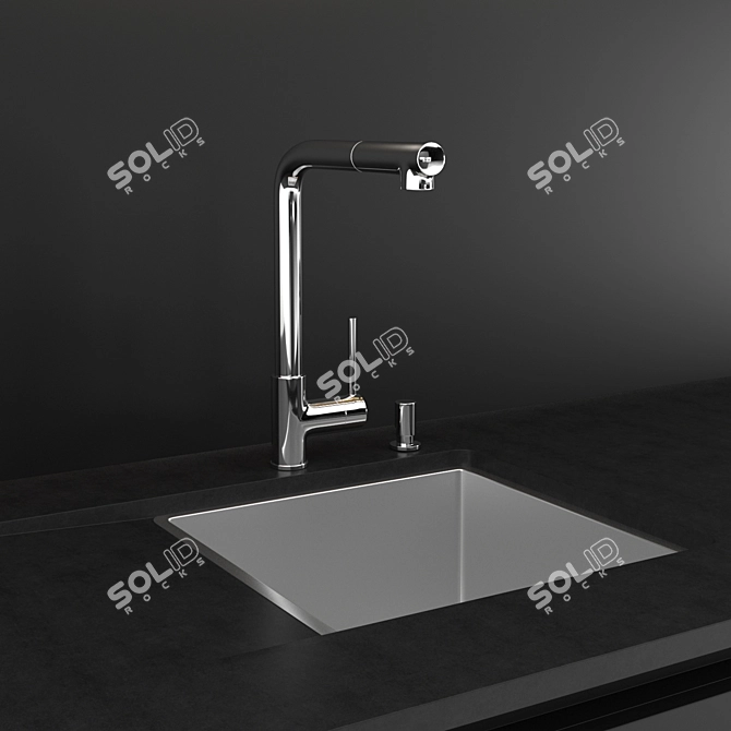 Modern Santos Kitchen Collection 3D model image 3