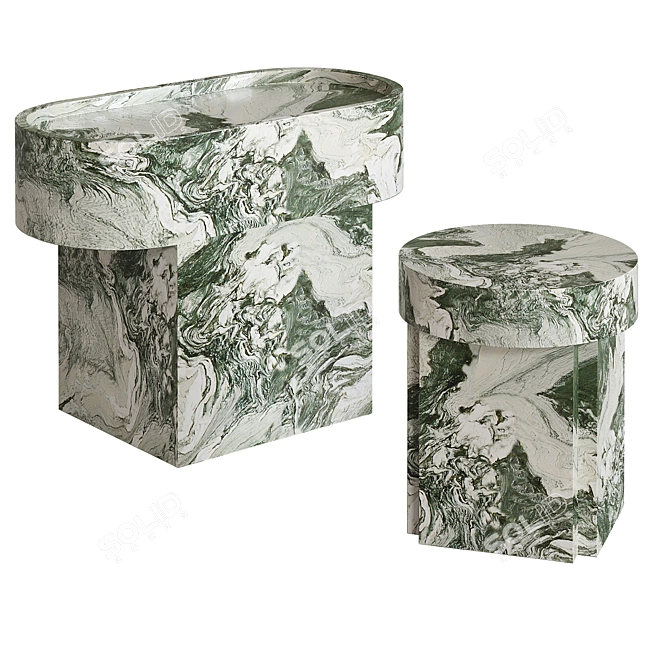 Francesco Balzano Marble Tables Collection 3D model image 3