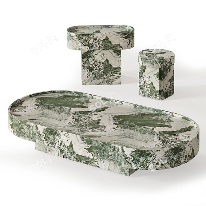 Francesco Balzano Marble Tables Collection 3D model image 9