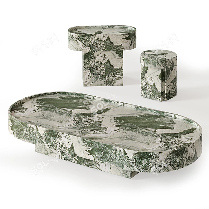 Francesco Balzano Marble Tables Collection 3D model image 10