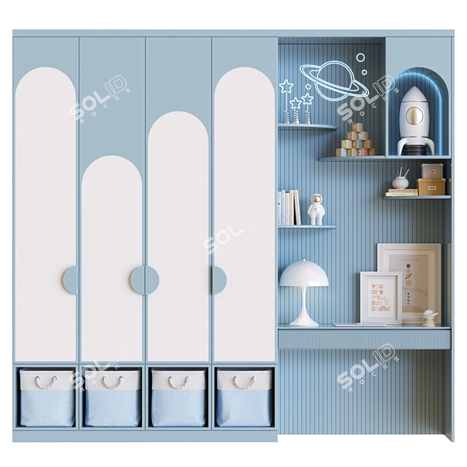 Cosmic Musician Room Decor 3D model image 1