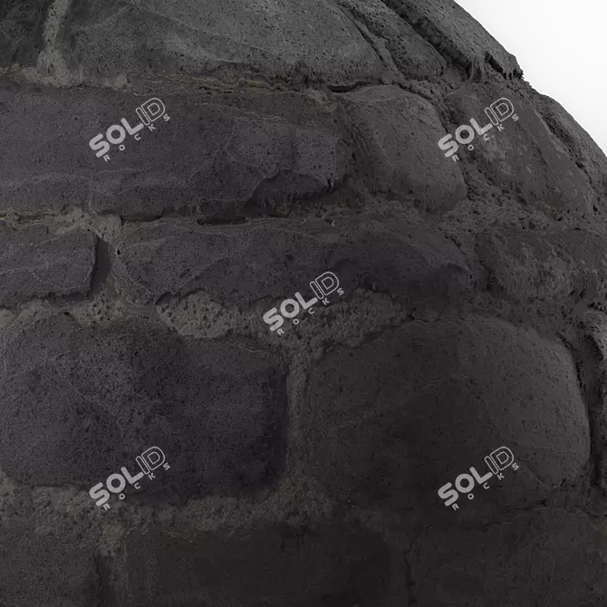 Seamless Stone Wall Texture Set 3D model image 2