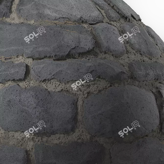 Seamless Stone Wall Texture Set 3D model image 5