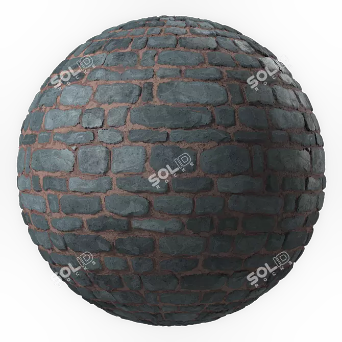 Seamless Stone Wall Texture Set 3D model image 6