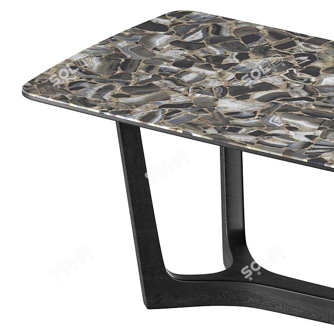 Choco Loran Dining Table, Mia Casa 3D model image 2