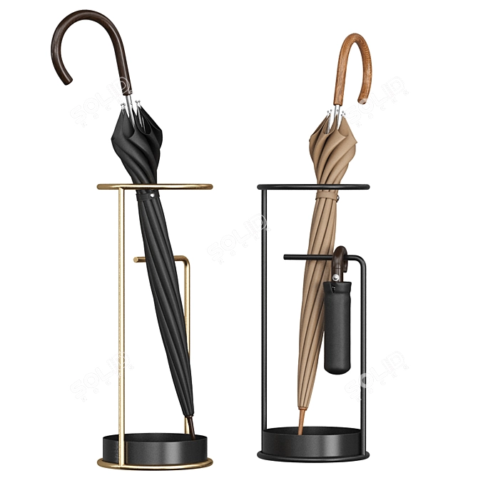 Minimalist Umbrella Stand - Calligaris 3D model image 2