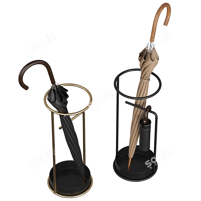 Minimalist Umbrella Stand - Calligaris 3D model image 5