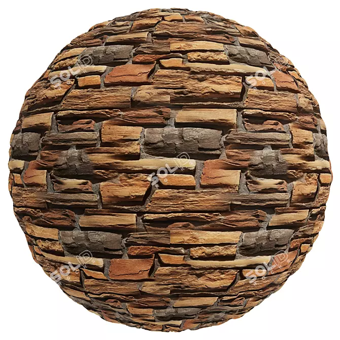 Multi-Texture Flexible Stone Collection 3D model image 2