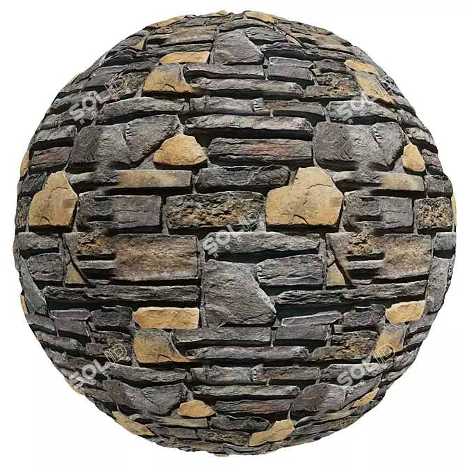 Multi-Texture Flexible Stone Collection 3D model image 3