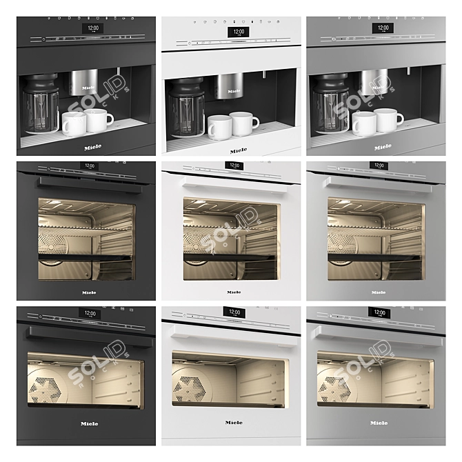 Miele 01 Appliances | UV Mapped 3D model image 7