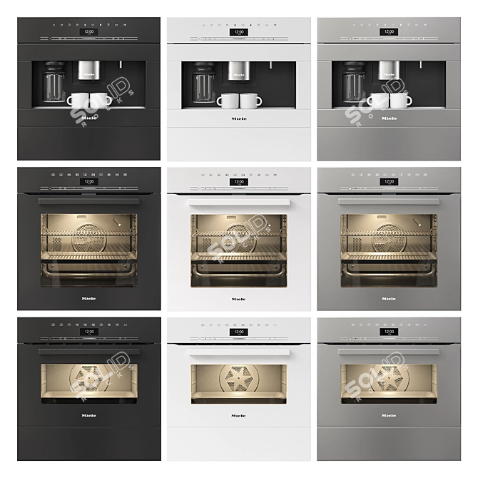 Miele 01 Appliances | UV Mapped 3D model image 13