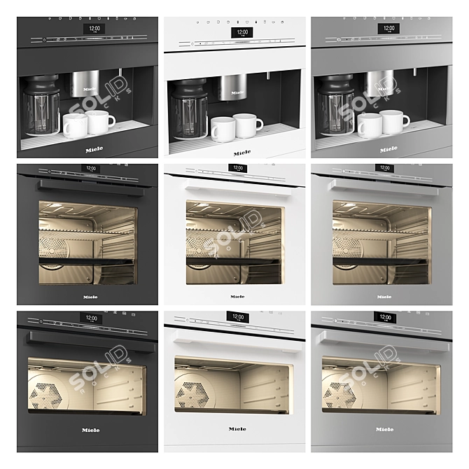 Miele 01 Appliances | UV Mapped 3D model image 15