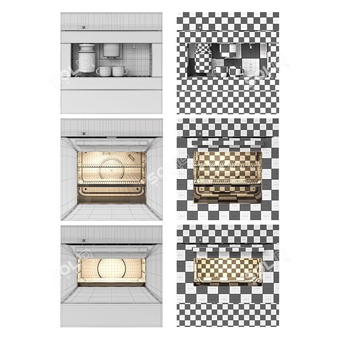 Miele 01 Appliances | UV Mapped 3D model image 21