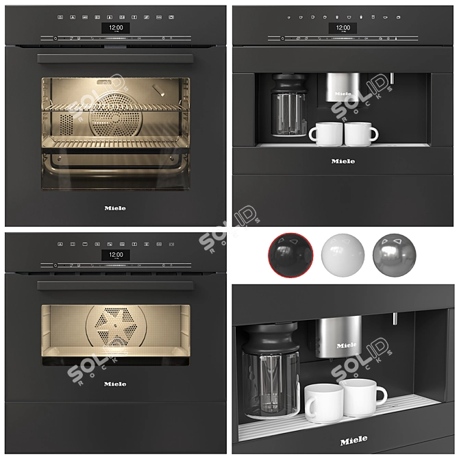 Miele 01 Appliances | UV Mapped 3D model image 22