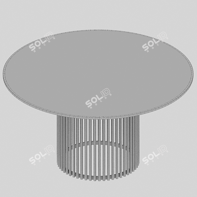 Modern Round Dining Table "Aplos 3D model image 3