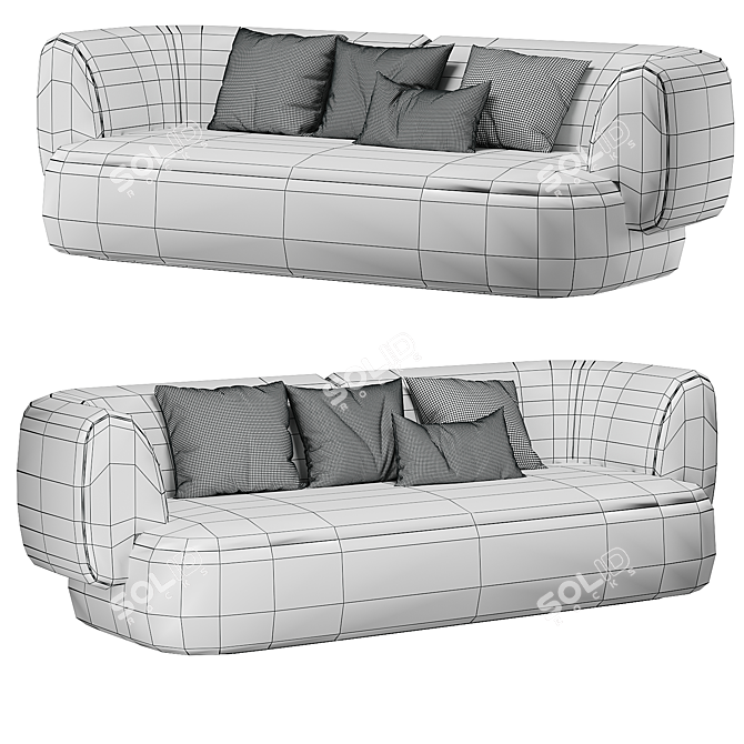 Cozy 2014 Hug Sofa Set 3D model image 4