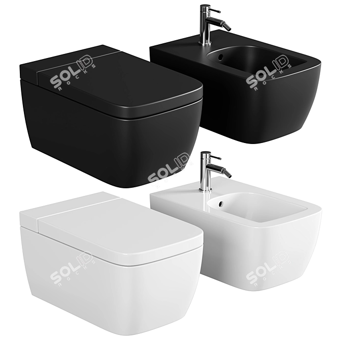 VitrA Metropole Rim-Ex Toilet 3D model image 1