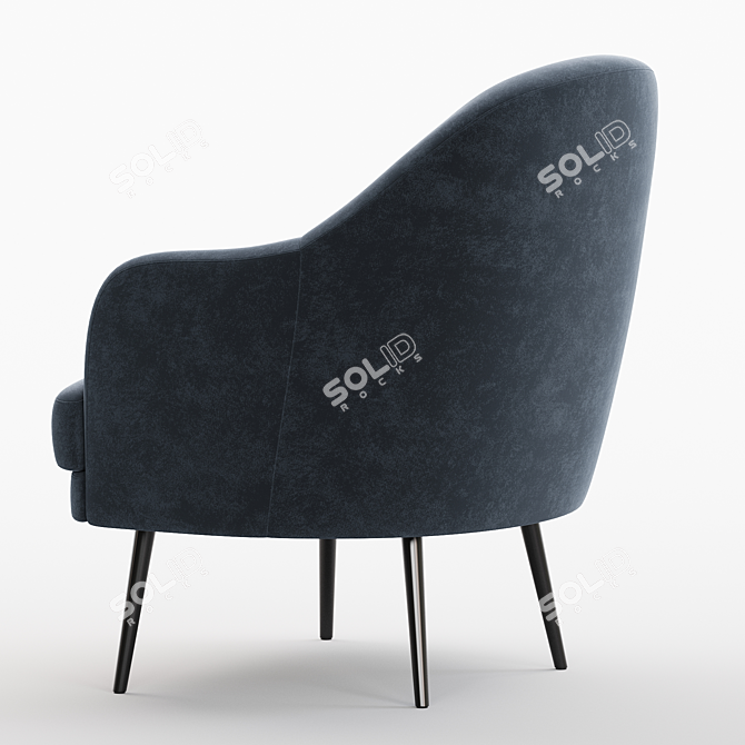 Modern Designer Nyuton Armchair 3D model image 4