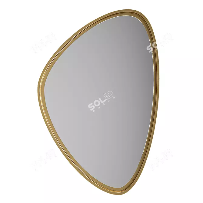 Elegant Onde Uno Mirror 3D model image 2