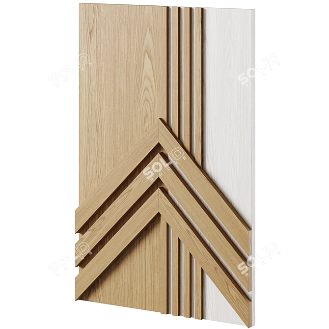 SZEWRON Wood Walls Art Piece 3D model image 2