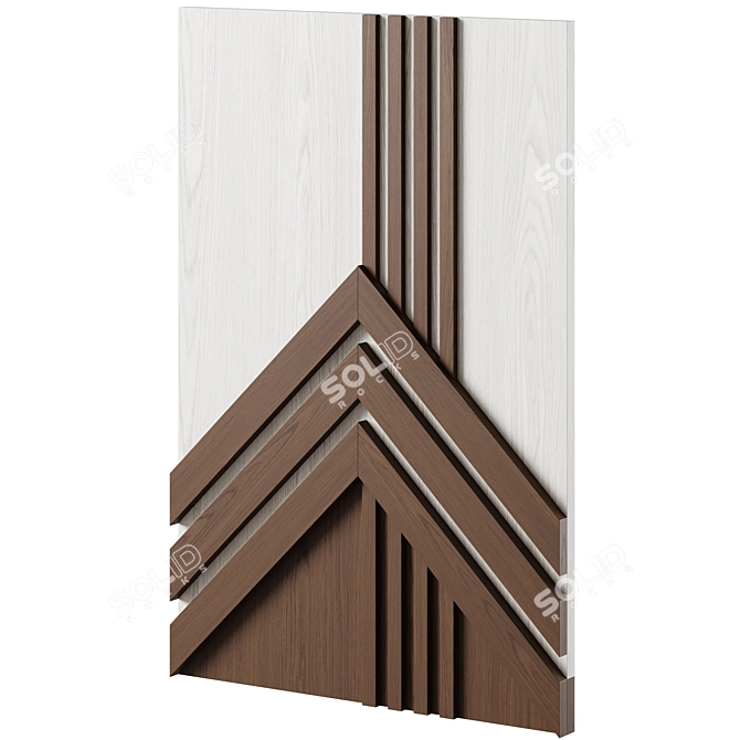 SZEWRON Wood Walls Art Piece 3D model image 4