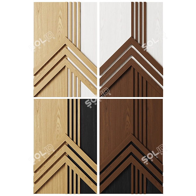 SZEWRON Wood Walls Art Piece 3D model image 5