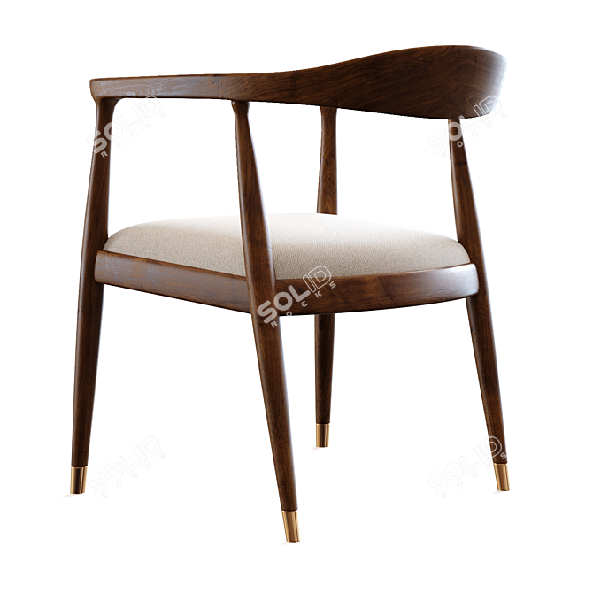 Java Dining Set with Cypress 3D model image 3