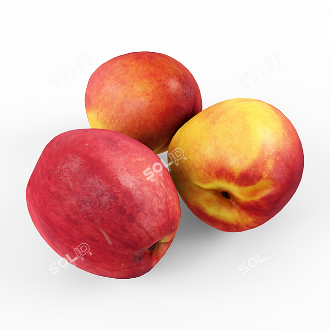 Juicy Nectarines 3D model image 1