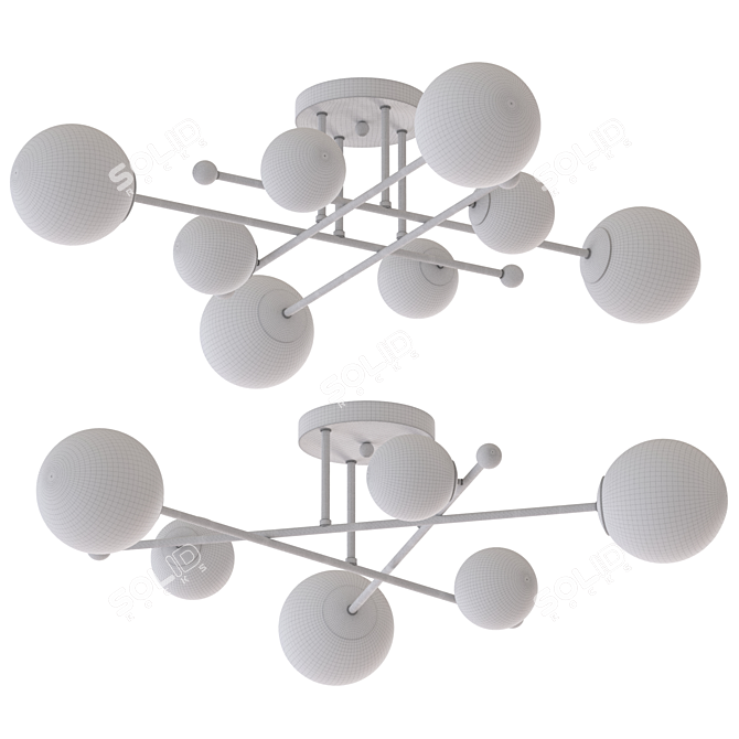 Modern Balance Ceiling Chandelier 2991 3D model image 2