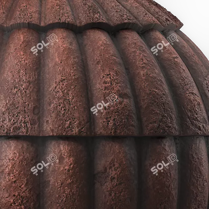 PBR Concrete Roofing 4k Seamless 3D model image 4