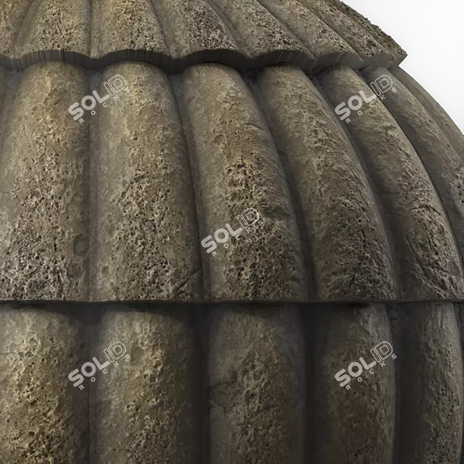 PBR Concrete Roofing 4k Seamless 3D model image 8