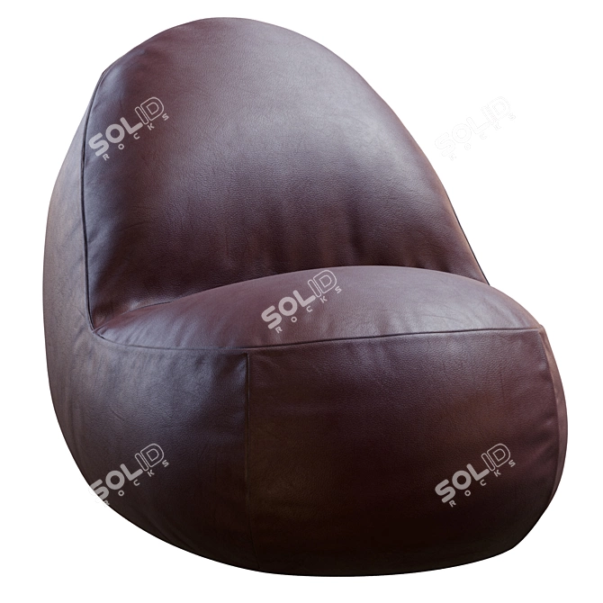 Pinto Leather Sofa 3D Model 3D model image 3