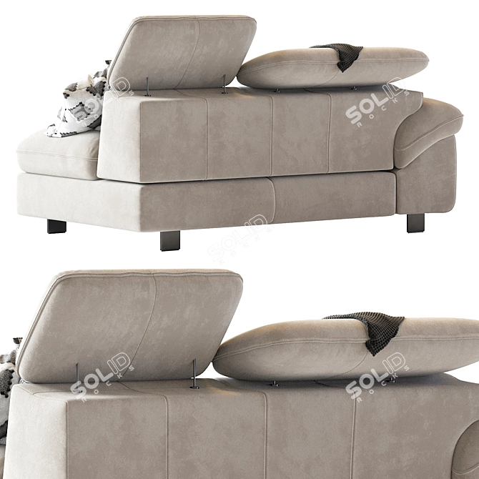 Sleek Modern Alle Mabe Sofa 3D model image 6