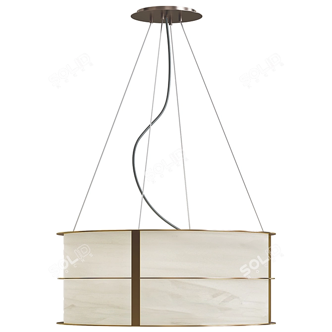 Modern Pendant Lighting Fixture 3D model image 2