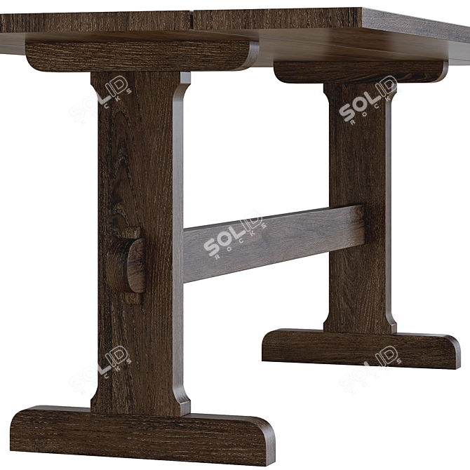 Versatile Transforming Woodbridge Console 3D model image 2