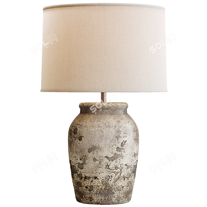 Modern Thornton Table Lamp Fixture 3D model image 1