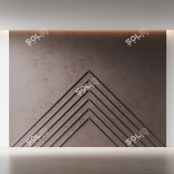 Decorative Wall Panel Design 3D model image 2