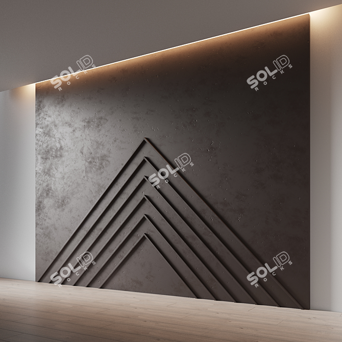 Decorative Wall Panel Design 3D model image 3