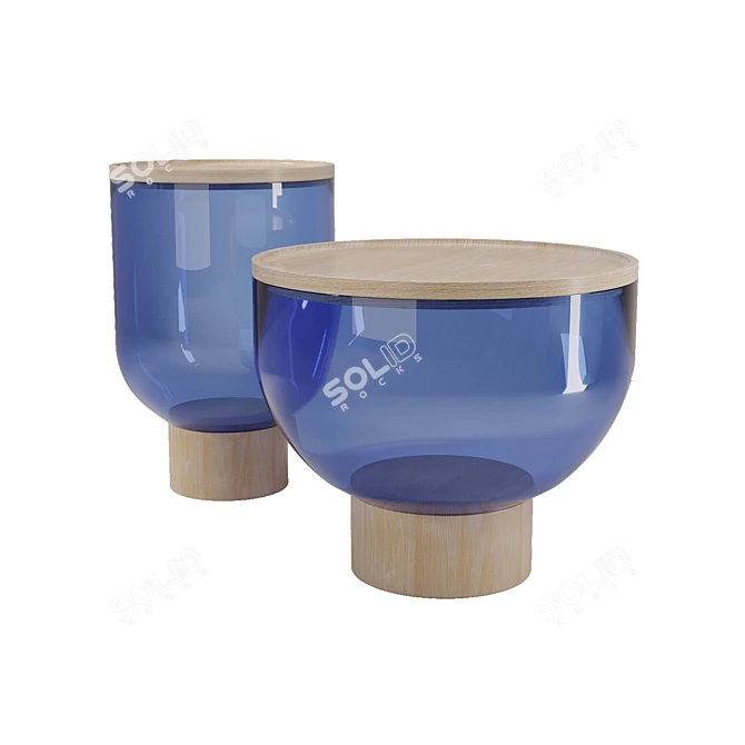 Elegant MASTEA Coffee Table Set 3D model image 6