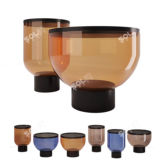 Elegant MASTEA Coffee Table Set 3D model image 8