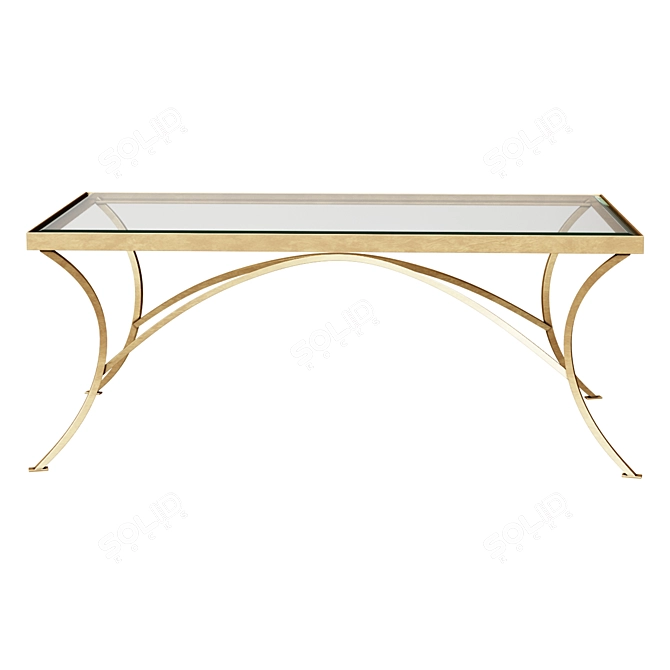  Alayna Gold Coffee Table 3D model image 1