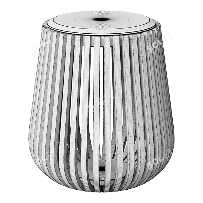 Lisbon Marble Side Table - In Stock 3D model image 2