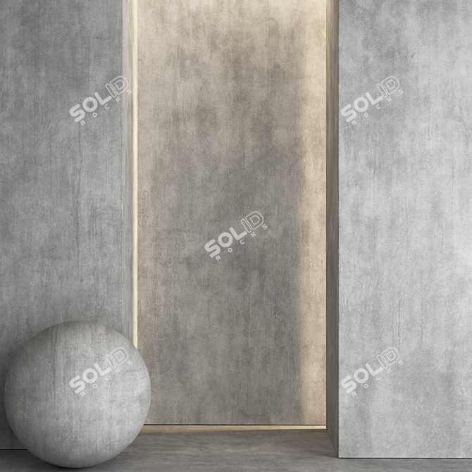Industrial Concrete Texture Pack 3D model image 3