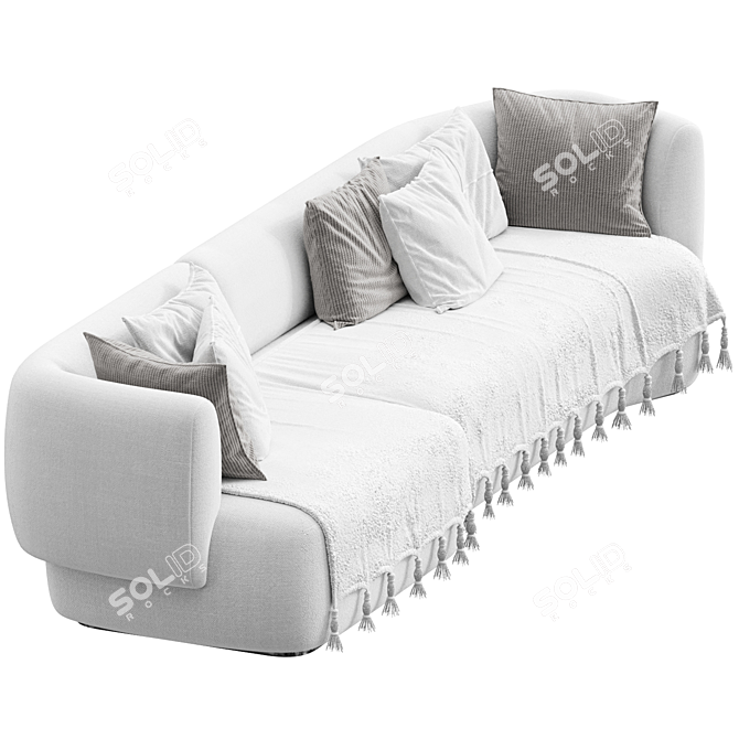 Elegant Modular Sofa Collection 3D model image 2