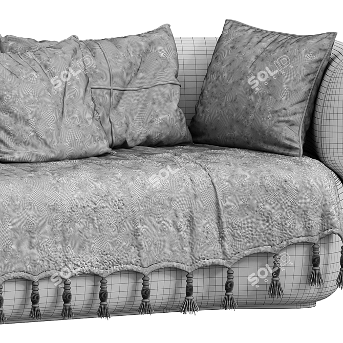 Elegant Modular Sofa Collection 3D model image 4